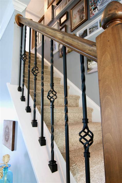 stain on iron balusters